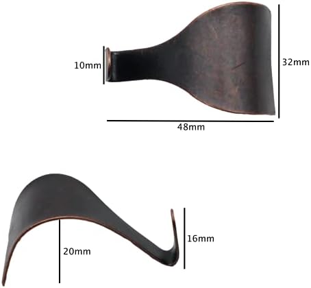 Moulding Hook Dado Picture Rail - Bronze Plated - Pack of 10