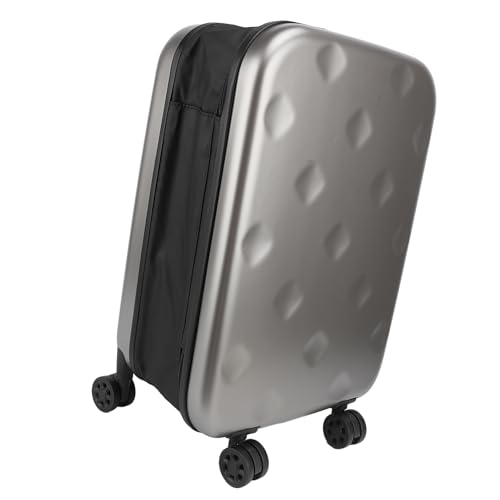 20 Inch Suitcase with Spinner Wheels, Password Lock, Grey Foldable Portable Luggage for Travel with 360° Spinner Wheels2