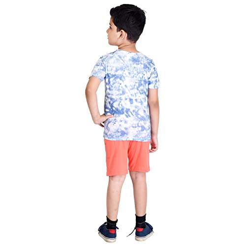 Image of Clothe Funn Boys Printed Cotton Half Sleeves T-Shirt & Shorts Set