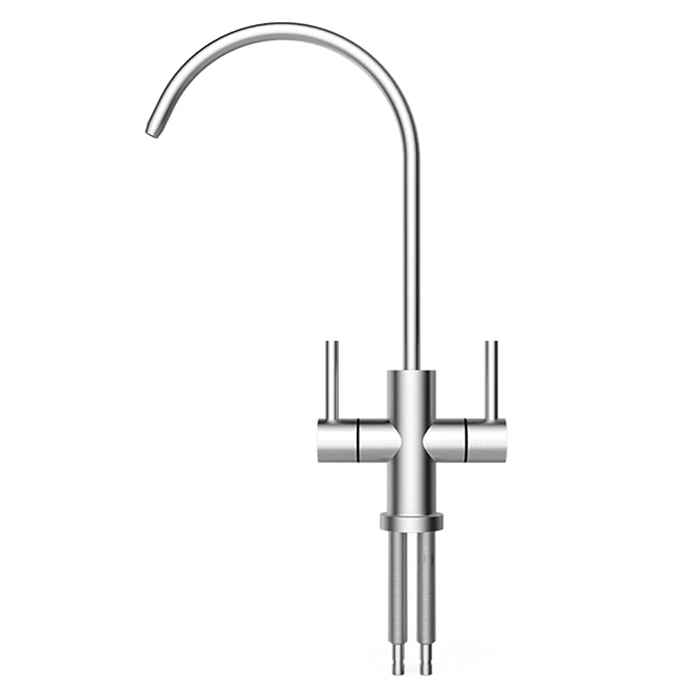 ZYCHSJXA Brushed 360° Rotating Kitchen Sink Faucet with RO Drinking Water Filter Tap for Reverse Osmosis System Durable Filtration Home Use