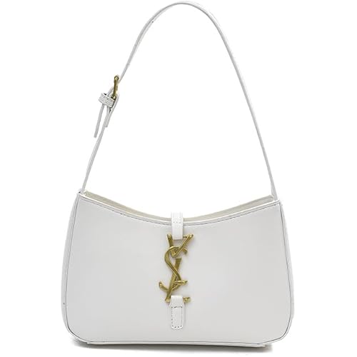 Designer Croc Embossed Shoulder Bag, Black Leather, Underarm Style with Gold Hardware, Versatile Baguette