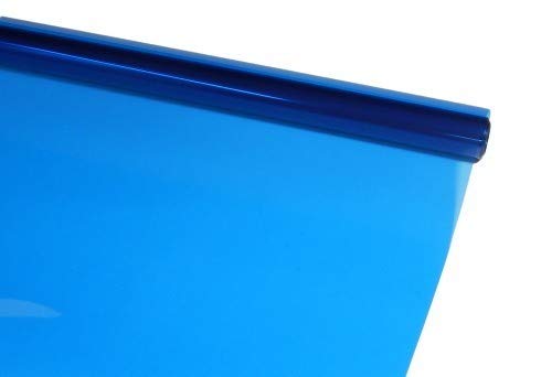 Preisvergleich Produktbild Arkai Bügelfolie Transparent 1 Meter Blau wie RAL 5019 = Capriblau