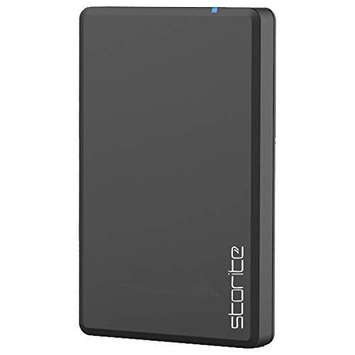 Storite - Disco duro externo portátil 3.0 USB, delgado y ligero, compatible con Windows PC, Mac, Xbox 360 y Smart TV (obtén seguridad gratuita en Internet, llave de activación) 320 gb