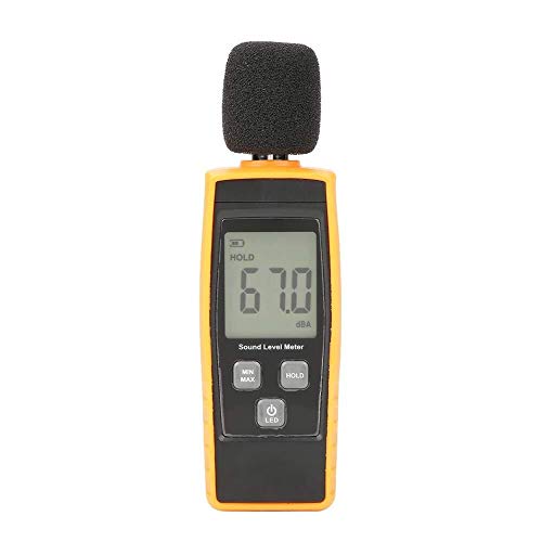 WJJ hsj Tester de Ruido, medidor de Nivel de Sonido LCD Digital Medidor DB Tester de Ruido Ambiental Medidas Nivel de Sonido de 30DBA UP ~ 130DBA Prueba