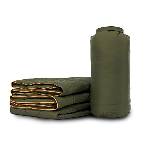 Fasward Double Puffy Camping Blanket, Cozy, Warm, Lightweight, Packable, Water-Resistance Outdoor Blanket For Travel,Picnic,Backpacking And Beach Trip #TOP20
