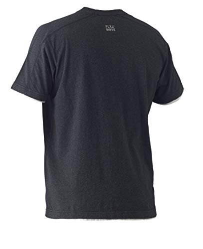 Camiseta de manga corta verde marle Bisley Workwear Henley de algodón transpirable 2