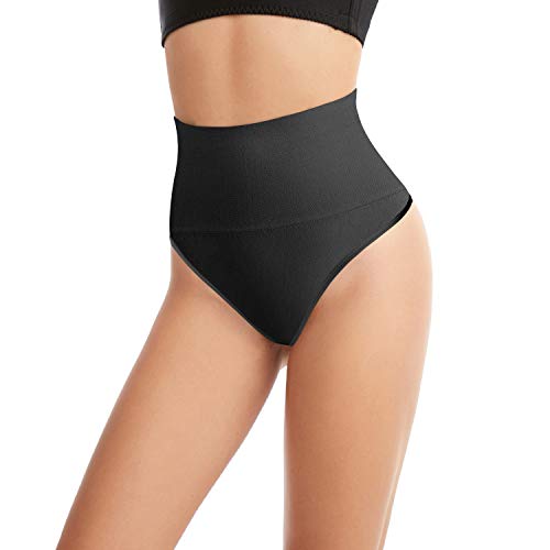 Photo de L&K-II Shapewear Femmes Tummy Control Figure Shaping Corsage Pantalon String Tummy Control Seamless Underpants Body Shaper Taille Haute Sous-Vêtements 3601 noir L/XL