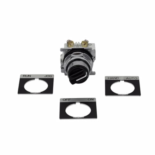 Eaton 10250T20KB-POP 2-Position Heavy-Duty 10250T Series Non-Illuminated Selector Switch Black