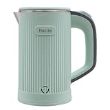 EINFACH ZU REINIGEN: Die glatte Oberfläche und Auskleidung, der separate Boden und Deckel, die große Öffnung und das einteilige, nahtlose Edelstahldesign helfen Ihnen, lästige Ablagerungen in den Ritzen zu vermeiden, was die Wartung und Reinigung erleichtert. Sie müssen ihn nur mit einem feuchten Tuch abwischen, um Staub auf der Außenseite und Kalkablagerungen auf der Innenseite zu entfernen.