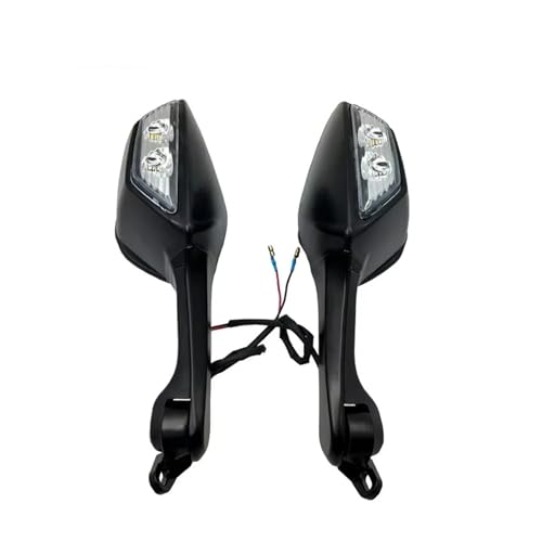 Espejos manillar moto para Kawasaki Ninja ZX10R 300 400 650 retrovisores intermitentes LED