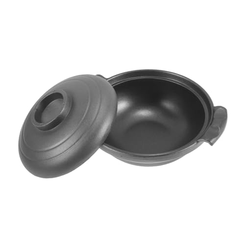 VERDANVERSE Cazuela de Cerámica Multifuncional con Tapa y Doble Asa Olla para Estufa para Guisos y Sopas Antiadherente y Resistente para Cocina