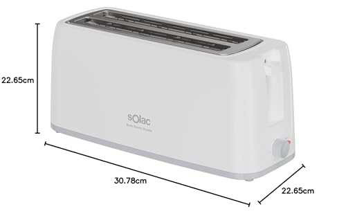 Miniatura 9 de Solac - Tostadora Buon Giorno Double 1200 W Dos Ranuras Largas Selector De 6 Niveles Sistema Autocentrado Elevación Extra Bandeja Recoge Migas Extraíble Almacenamiento De Cable