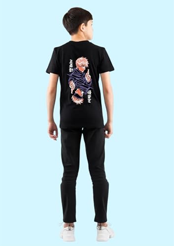 Uniplanet Store® Printed Cross Finger Cotton Blend Half Sleeve Regular Fit Printed Boys T-Shirt