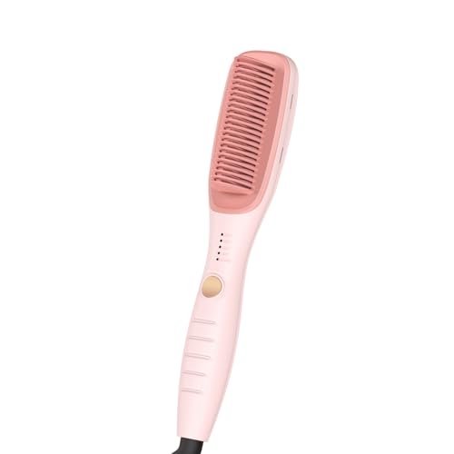 Prancha Alisadora de Cabelo GOKOCO GD039 Bivolt 127V/220V com Íons Negativos, 4 Temperaturas (140-200°C), Aquecimento Rápido, Para Alisar, Fazer Cachos e Dar Volume Rosa