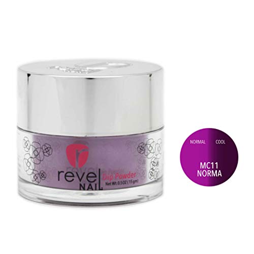 Revel Nail Dip Powder | for Manicures | Nail Polish Alternative | Non-Toxic & Odor-Free | Crack & Chip Resistant | Can Last Up to 8 Weeks | 1oz Jar | Mood Changing | Norma