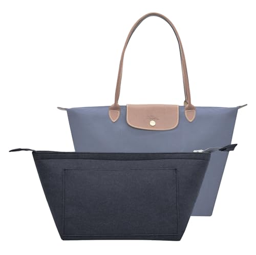 purse Organizer Insert for Longchamp Bag le pliage Nevefull Tote Bag Organizer Y016-black-S