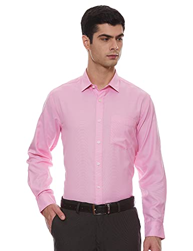 Amazon Brand – Symbol Men’s Solid Regular fit Formal Shirt (SFS-01-VERITO-25620_Pink 44)