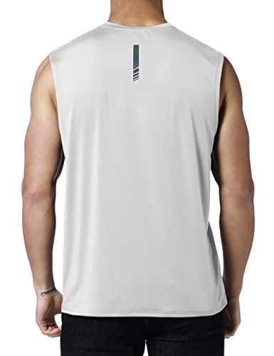 Image of EZRUN Men's Workout Sleeveless Shirts Quick Dry Muscle Swim Shirt Gym Fitness Running Beach Tank Tops