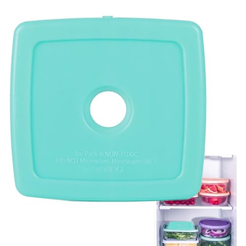 Generico Placas Refrigerantes Delgadas Para Lunch Box | Placas frías portátiles compactas para almuerzo,Accesorios nevera portátil reutilizables para trabajo, playa, picnic