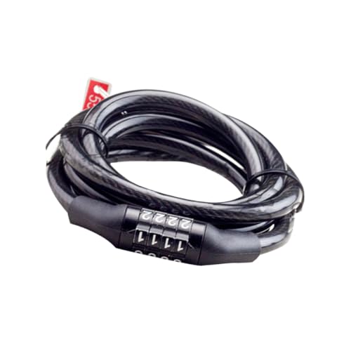 Alipis 自転車用桁ダイヤル式頑丈ケーブルロック 軽量防犯ワイヤー 長尺コンビネーション錠 マウンテンバイク 電動スクーター対応