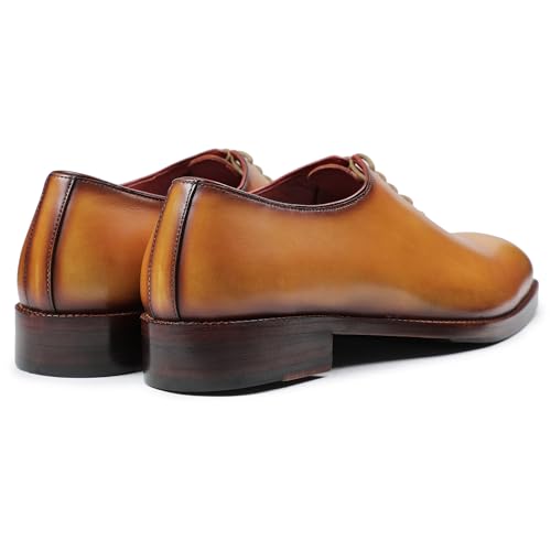 Image of Lethato Handcrafted Wholecut Oxford Men's Genuine Leather Lace Up Dress Shoes