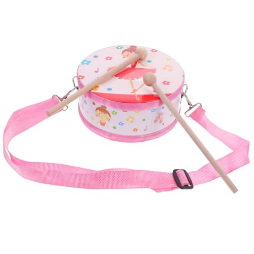 NUOBESTY Doppelseitiges Trommelspielzeug Aus Holz Mit Tragegurt FüR Kinder...