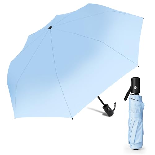 AiQInu Regenschirm Sturmfest, Schirm Automatik mit 8 Rippen Schirm für Erwachsene, Kinder - Blau AiQInu Regenschirm Sturmfest, Schirm Automatik mit 8 Rippen Schirm für Erwachsene, Kinder - Blau