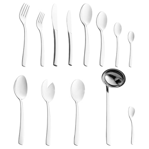 WOLFF - Faqueiro de Aço Inox London 101 Peças Sem Estojo - Jogos de Talheres - Mesa Posta - Utensílios de Cozinha, Enxoval, Casamento