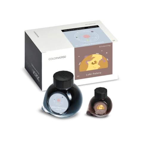 Image of Colorverse Ink - Season 8 - The Grand Expedition - No.96 Laplace Resonance (65ml) and No.97 Loki Patera (Glistening) (15ml) Fountain Pen Ink