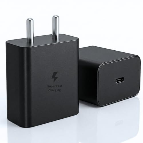 Image of 45W USB-C Fast Charger for Samsung S Series | PPS Enabled Super Fast Wall Adapter | Original Charging Speed (Black)