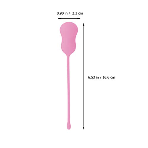 HEALLILY 5 peças de bola de encolhimento feminina vaginal haltere de silicone para exercícios (rosa)