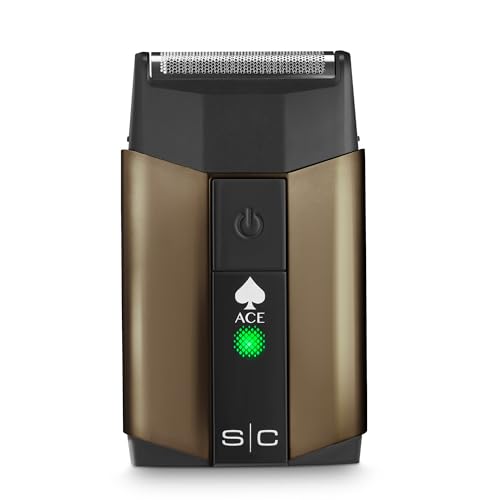 StyleCraft Ace Cordless Single Foil Shaver with Integrated Trimmer USB-C Rechargeable Mens Foil Shaver with Powerful Rotary Motor