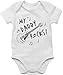 Statement Sprüche Baby - My Daddy Rocks - 1/3 Monate - Weiß - My Daddy Rocks - BZ10 - Baby Body Kurzarm für Jungen und Mädchen