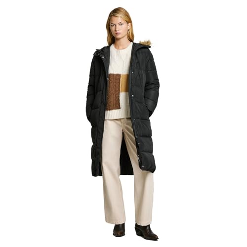 Pepe Jeans Damen Bella Baby Jacke, Schwarz (Black), 46