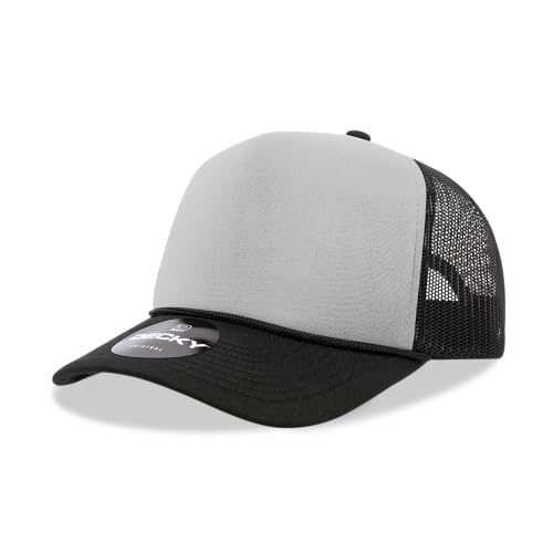 Casquette trucker mousse à 5 panneaux profil moyen ajustable - 2