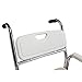 4 in 1 Shower Commode Wheelchair, Transport Beside Commode Chair with Arms & 4 Brakes, Rolling Over Toilet Chair 300 lbs. Weight Capacity w/Padded Seat for Adults, Handicap, Disabled (U Shape Cushion)