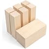 BeaverCraft Basswood Carving Blocks 7PCS Whittling Wood Kit - Soft Wood Block for Crafts, Basswood for Carving, Unfinished Wooden Blank Set BW7
