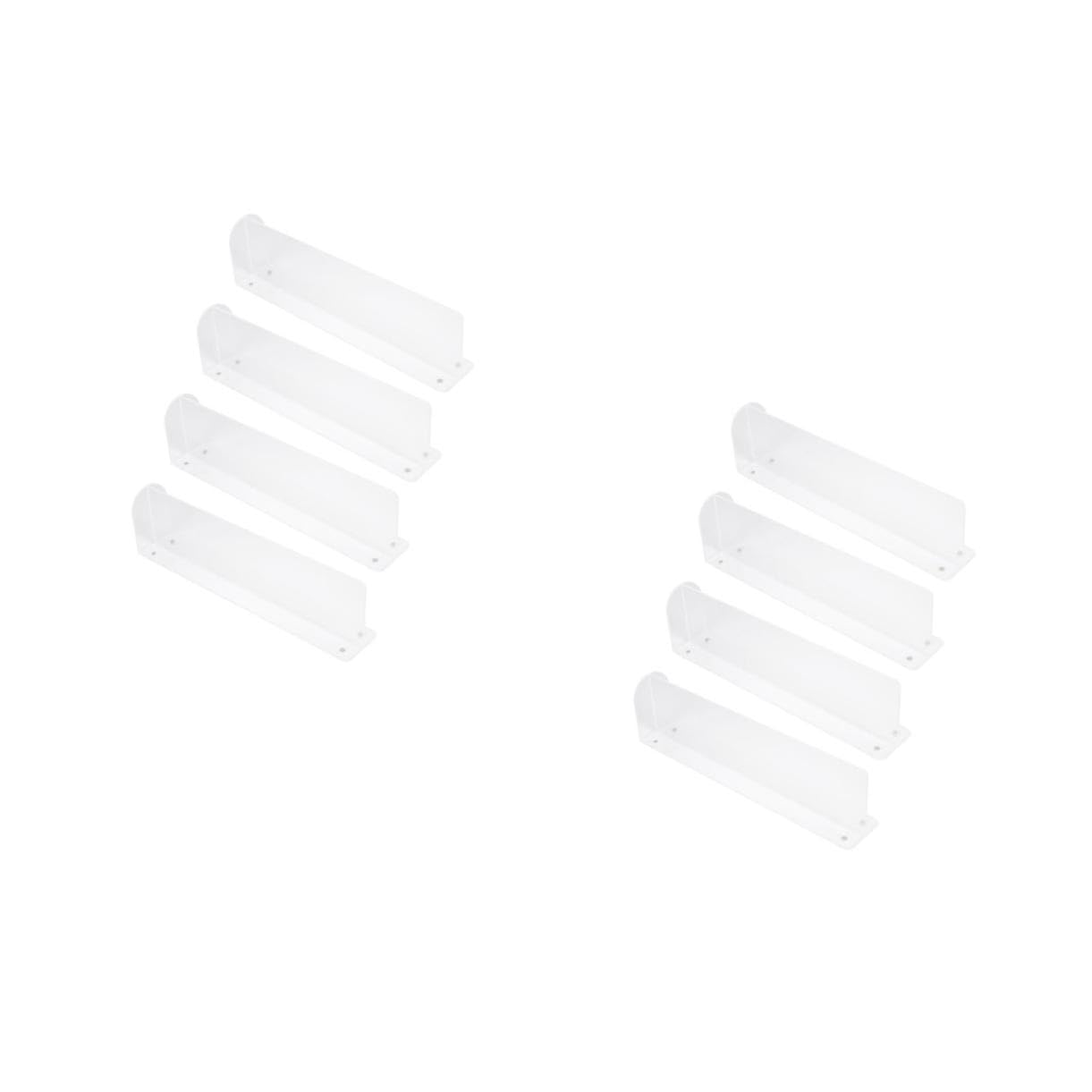 VOSAREA 2sets Supermarket Shelf Dividers Classification Plates for Organizing Snacks Clothing Stores Homes and Flower Shops 4pcs*2