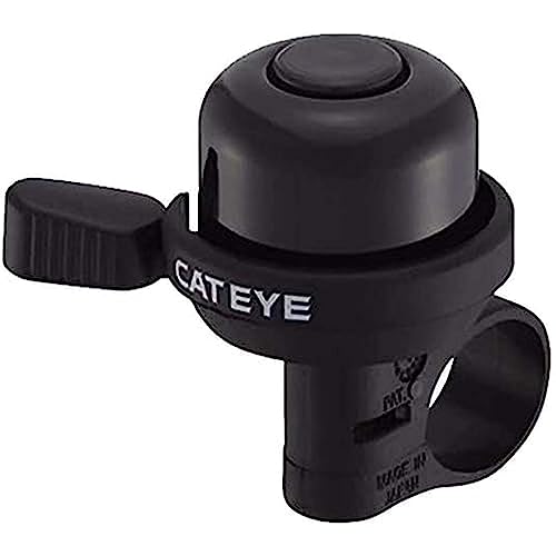 CatEye Wind Bike Bell - Lightweight Aluminium Bicycle Bell with Clear Resonant Sound | Essential Cycle Ringer for Adult Road Bikes & Commuters | Fits All Handlebars | PB-100AL | Bike Accessories