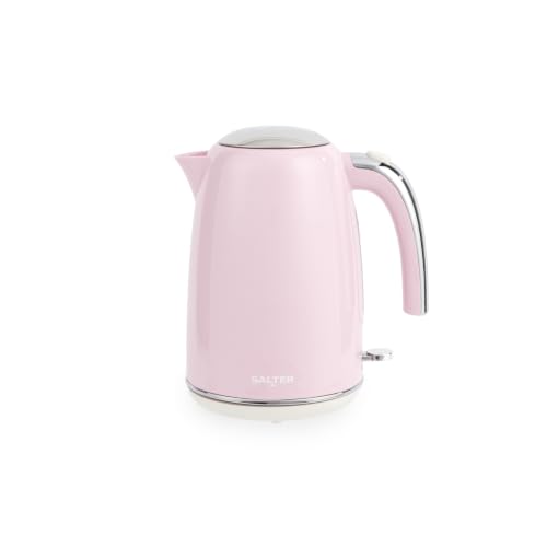 Bouilloire retro Salter en acier durable avec base 360 degres