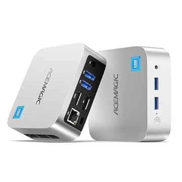 ACEMAGICIAN V1 Mini PC, Twin Lake-N N150 16GB DDR4 1TB SSD Mini Desktop Computer，Doppio Display 4K UHD, WiFi 5, BT4.2 per Ufficio/Lavoro