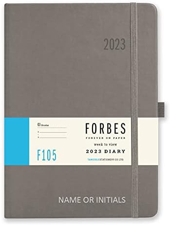 Forbes Classic 2023 Diary - A5 Week to View Diary - Soft Touch - Blue