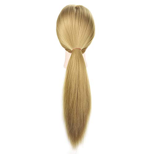 Ba Sha Trainingsköpfe 100% von dem Hochtemperaturfaser Haar Hairdressing Cosmetology Mannequin Frisierkopf Übungskopf mit Halterung+ DIY Haare Frisuren Set