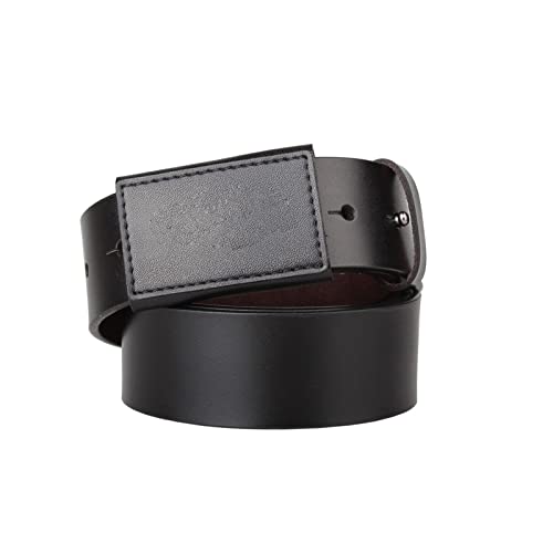Ceinture grande taille homme pour le voyage et le quotidien en cuir décontracté noir