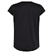 adidas Girls' Short Sleeve Cotton Scoop Neck Tee T-Shirt, Black with Multicolor
