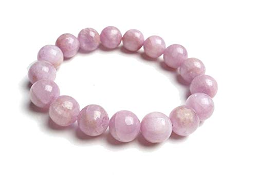 WORLD WIDE GEMSJewelry Pink Kunzite Gemstone Stretch Bracelets for Women Natural Kunzite Crystal Beads Bracelet Pink Kunzite Bracelet, Lilac Gemstone Bracelet