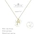 Partm Double Cross Necklace for Women Dainty Cross Pendant Choker 14K Gold Plated Trendy CZ Diamond Cross Charm Necklace Hypoallergenic Delicate Faith Jewelry Religious Gifts for Women