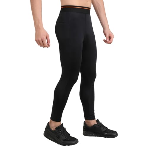 Image of WMX Men's Workout Set Compression Shirt and Pants Top Long Sleeve Sports Tight Base Layer Suit Quick Dry & Moisture-Wicking.(Compression Workout Set Combo)