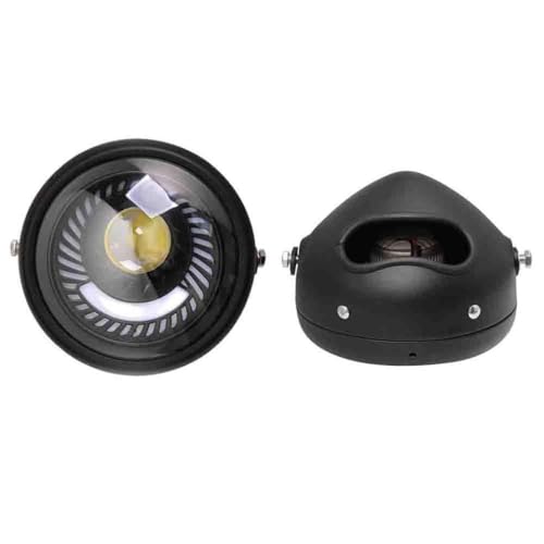 Faro cafe racer de 6.5 pulgadas negro para moto custom y chopper
