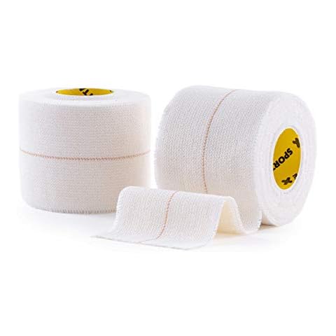 SPORTTAPE EAB Fabric Strapping Tape - 5cm x 4.5m | Elastic Adhesive Bandage, Rugby Strapping Adhesive Bandage Tape for Wrist, Ankle, Knee, Elbow | Extra Strong, Non-Tear Centreline - Single Roll Cover